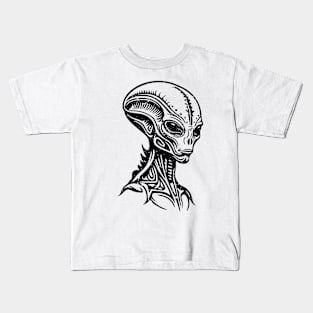 Alien distressed Kids T-Shirt